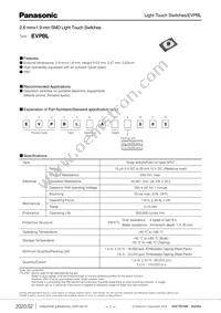 EVP-BL2A1B000 Datasheet Cover