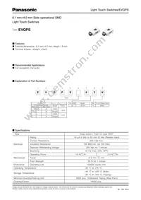 EVQ-PSR02K Datasheet Cover