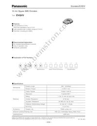 EVQ-VVD00203B Datasheet Cover
