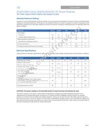 EVW020A0A41-SZ Datasheet Page 2