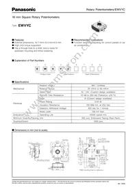 EWV-YC8B14 Datasheet Cover