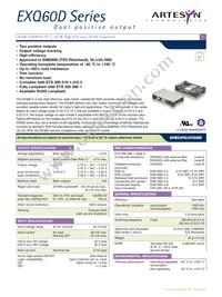 EXQ60-48D3V3-2V5-R Datasheet Cover