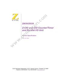 EZ80F915050MOD Datasheet Cover