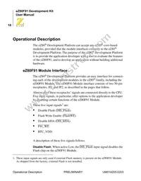 EZ80F916050MODG Datasheet Page 20