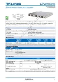 EZA250032048 Datasheet Cover