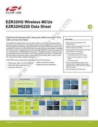 EZR32HG220F32R69G-C0 Datasheet Cover