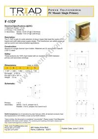 F-132P Datasheet Cover