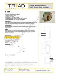 F-14X Datasheet Cover