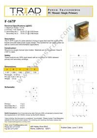 F-167P Datasheet Cover