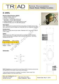 F-195X Datasheet Cover