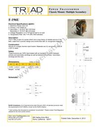 F-196U Datasheet Cover