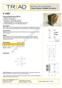 F-198U Datasheet Cover