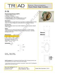 F-1X Datasheet Cover