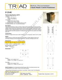 F-214U Datasheet Cover