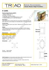 F-218X Datasheet Cover