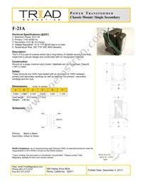 F-21A Datasheet Cover