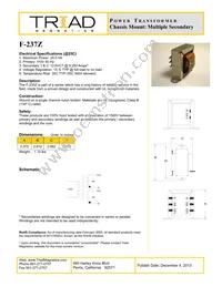 F-237Z Datasheet Cover