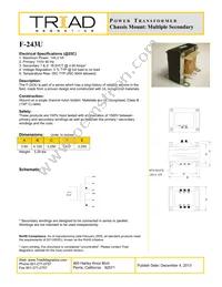 F-243U Datasheet Cover