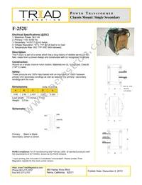 F-252U Datasheet Cover