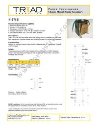 F-271U Datasheet Cover