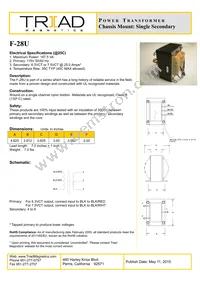 F-28U Datasheet Cover