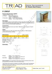 F-358XP Datasheet Cover