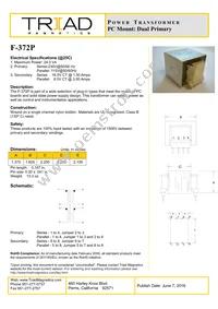 F-372P Datasheet Cover