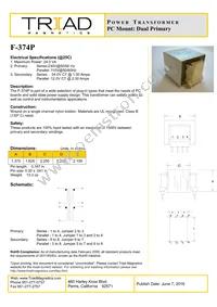 F-374P Datasheet Cover