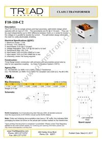 F10-110-C2 Datasheet Cover