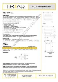 F12-090-C2 Datasheet Cover