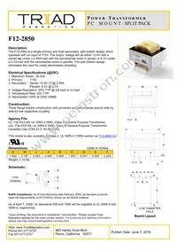 F12-2850 Datasheet Cover