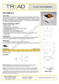 F12-500-C2 Datasheet Cover