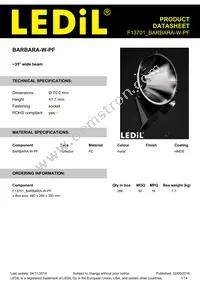 F13701_BARBARA-W-PF Datasheet Cover