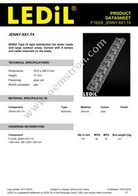 F14326_JENNY-8X1-T4 Datasheet Cover