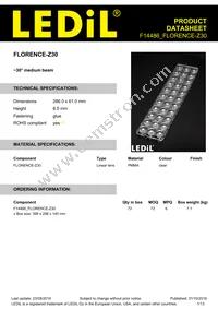 F14486_FLORENCE-Z30 Datasheet Cover