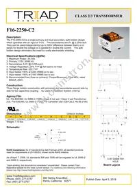F16-2250-C2 Datasheet Cover