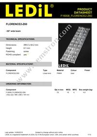 F16008_FLORENCE2-Z60 Datasheet Cover