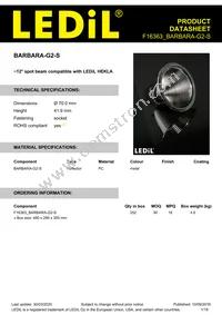F16363_BARBARA-G2-S Datasheet Cover
