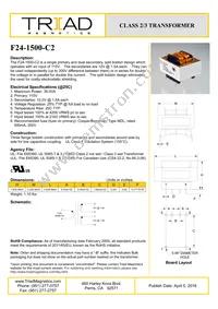 F24-1500-C2 Datasheet Cover
