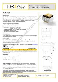 F28-200 Datasheet Cover