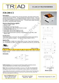 F28-200-C2 Datasheet Cover