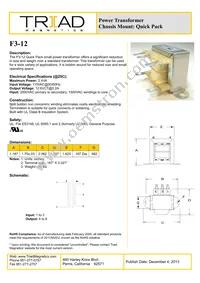 F3-12 Datasheet Cover