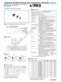 F311A476MBA Datasheet Cover