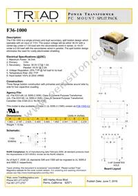 F36-1000 Datasheet Cover