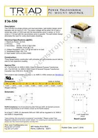 F36-550 Datasheet Cover