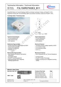 F3L150R07W2E3B11BOMA1 Datasheet Cover