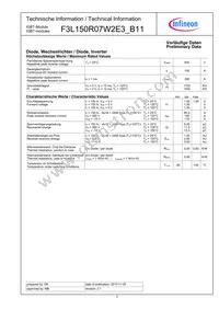 F3L150R07W2E3B11BOMA1 Datasheet Page 3