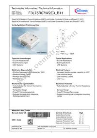 F3L75R07W2E3B11BOMA1 Datasheet Cover