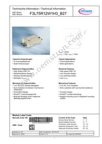 F3L75R12W1H3B27BOMA1 Datasheet Cover