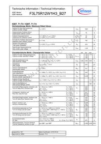 F3L75R12W1H3B27BOMA1 Datasheet Page 2